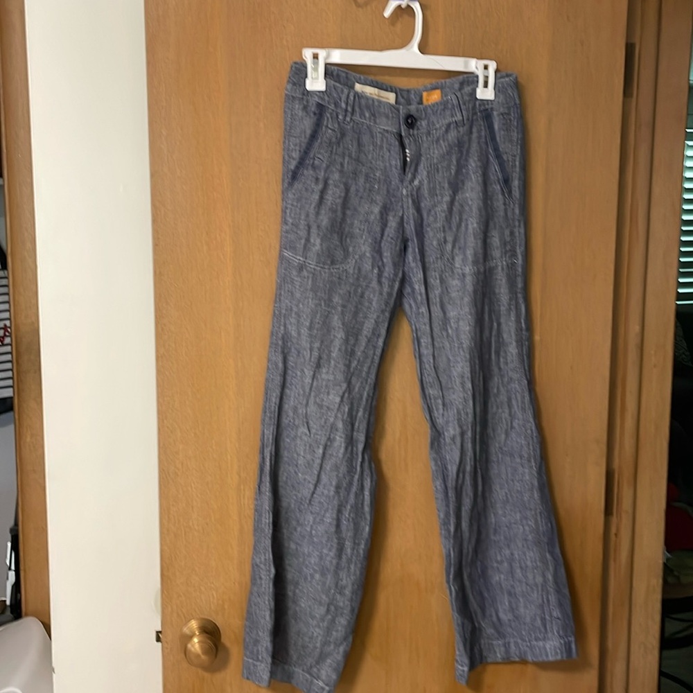 Linen chambray pants